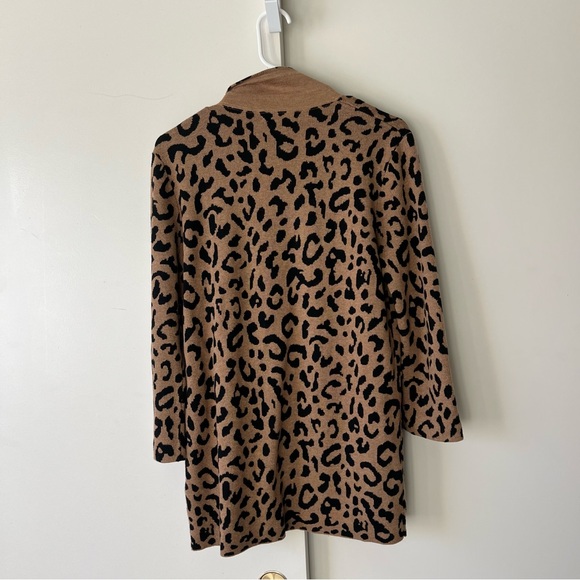 J. Crew Sophie Knit Sweater Blazer Leopard Print Open Front Cardigan XS $148 - Picture 10 of 11